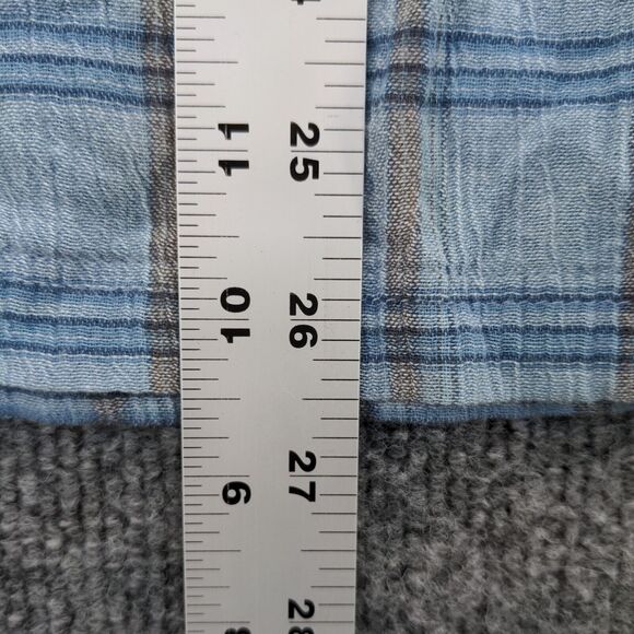 Patagonia Mens Button-Up Shirt Blue Plaid Small Organic Cotton Chest Pocket - Picture 12 of 13